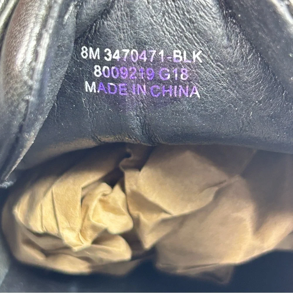 Frye Gia Low Moto Buckle Harness Black Leather Sneaker Shoes Women’s Size 8 - Picture 11 of 11